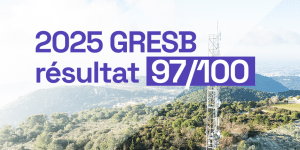 Sustainability – GRESB 2025 : TDF confirms its european leadership in “telecom infrastructure” with a score of 97/100
